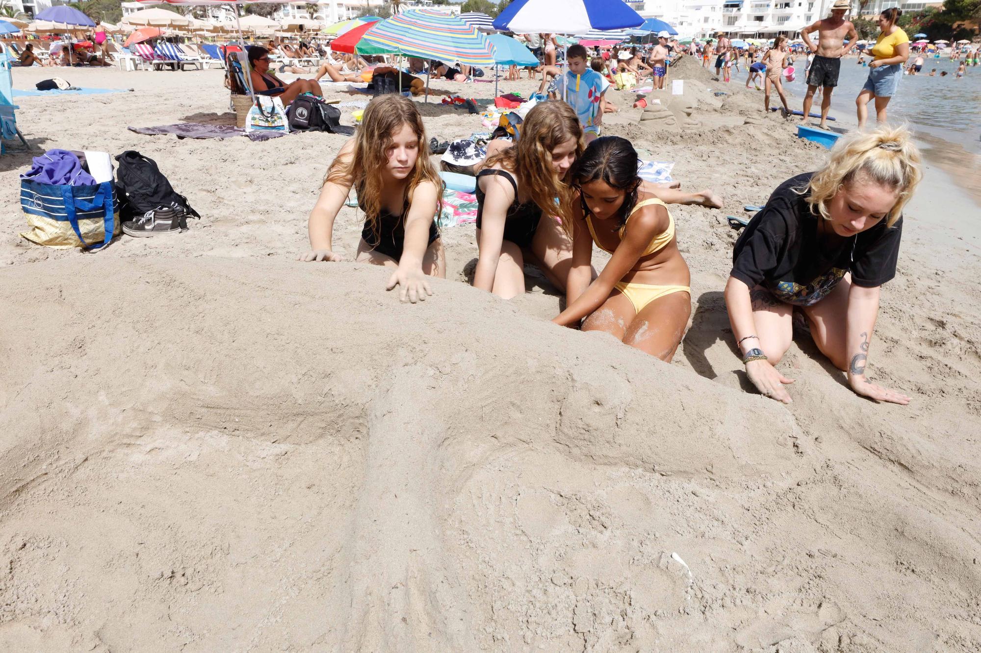 Concurso de castillo de arena en Santa Eulària