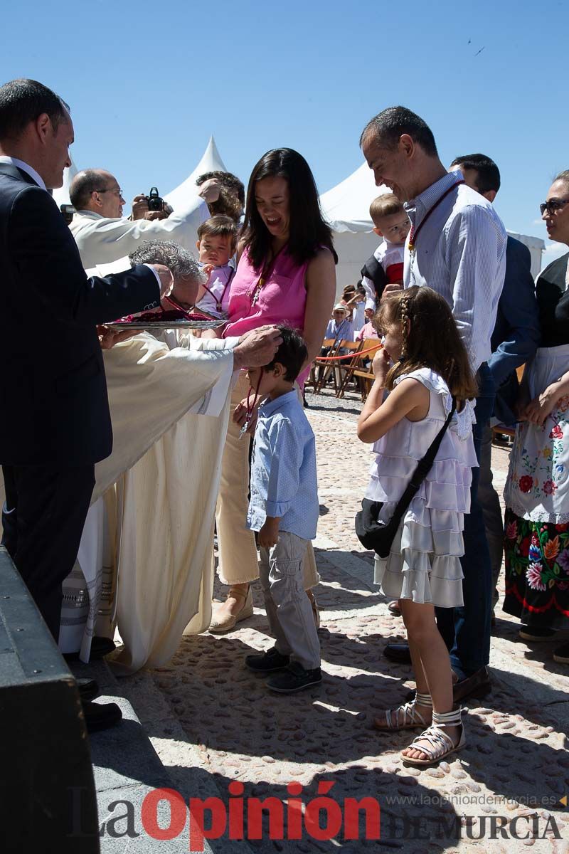 Imposición de nuevos hermanos cofrades de la Vera Cruz de Caravaca