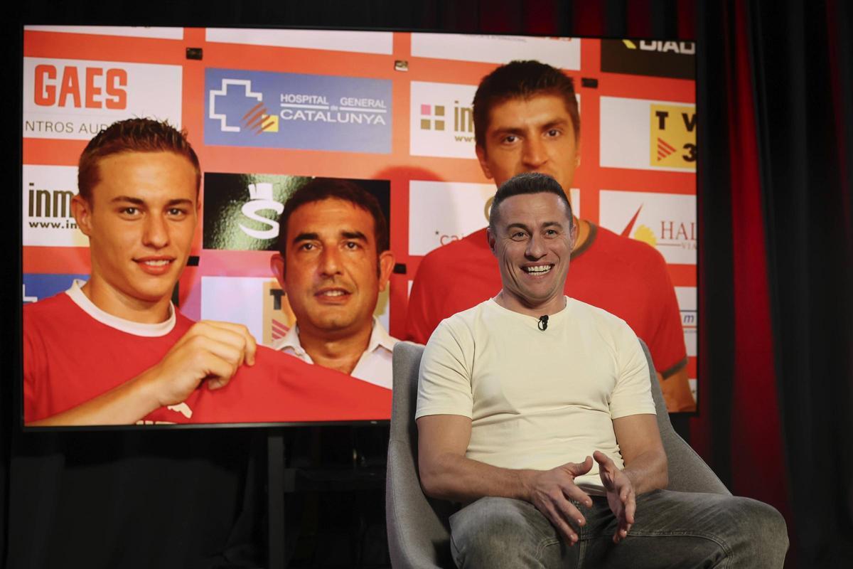 Abraham González, durante la entrevista con SPORT