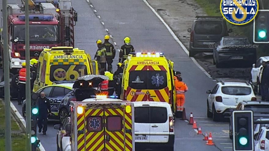 Accidente en la avenida Doctor Fedriani de Sevilla.