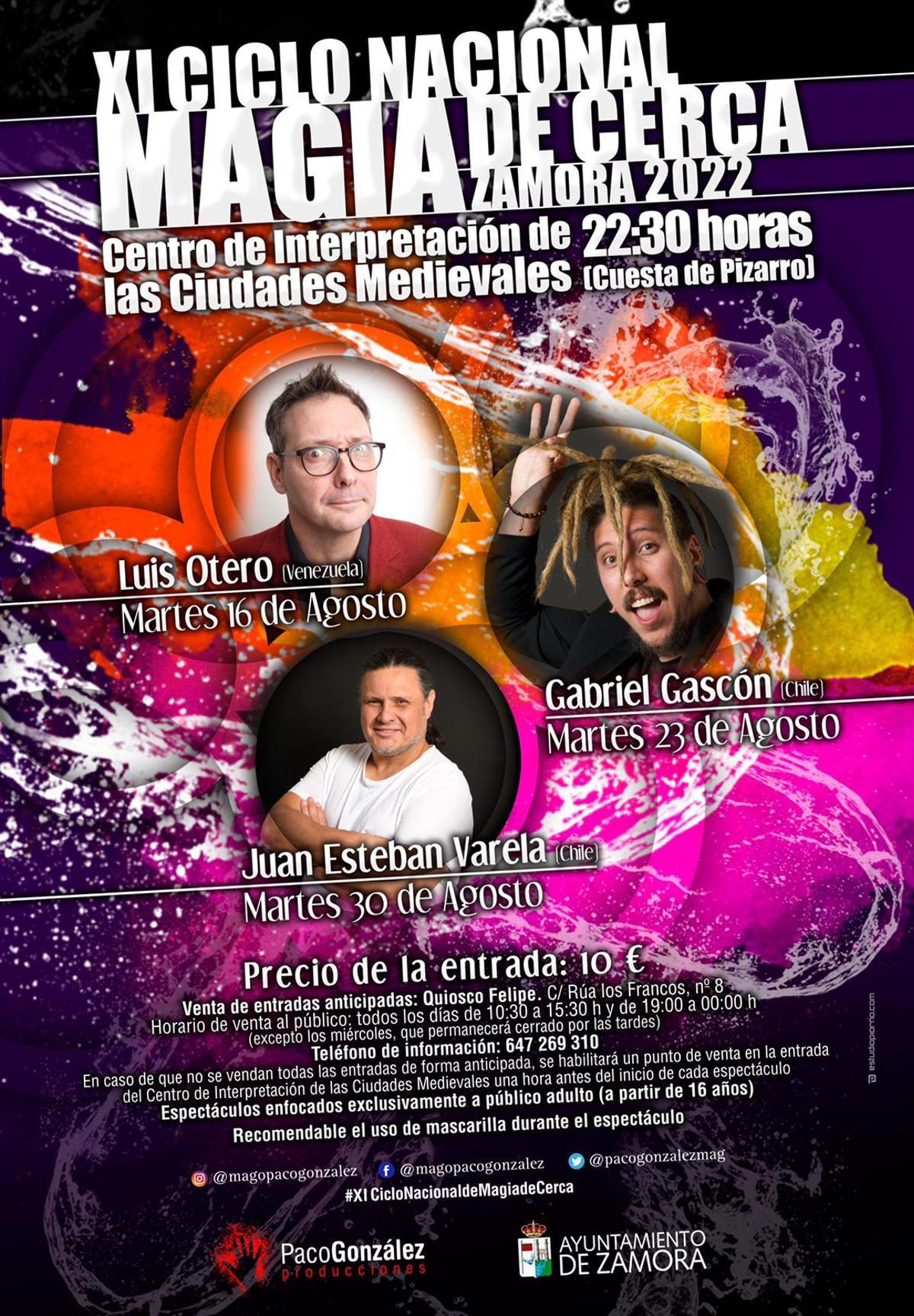 cartel del XI ciclo nacional de magia de cerca