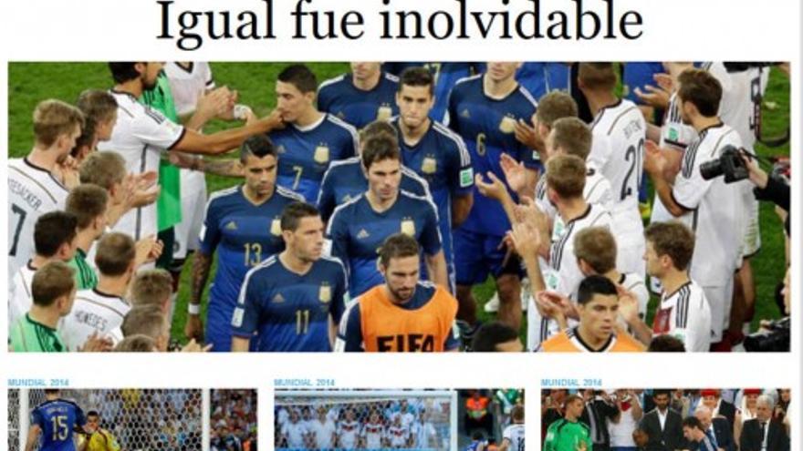 La final del Mundial en la prensa alemana y argentina