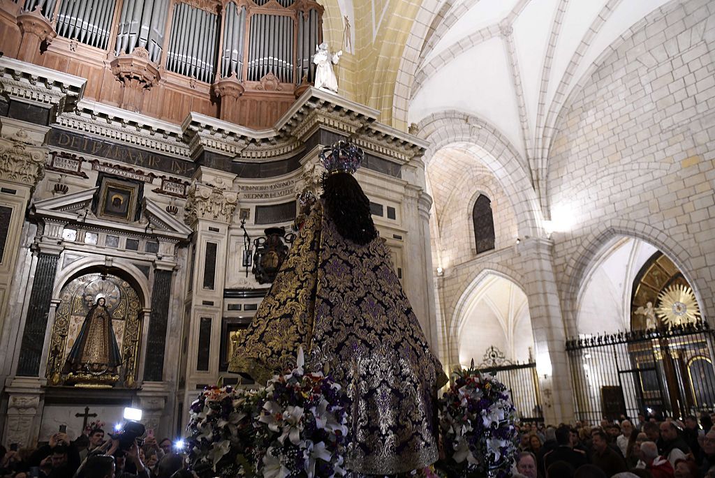 Las imágenes de la bajada de la Virgen de la Fuensanta este jueves
