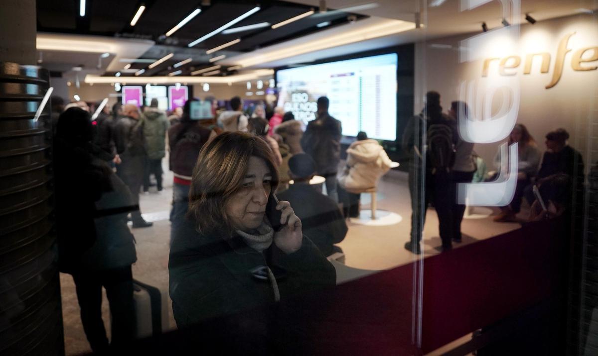 Estación de Atocha, en Madrid, el día después del accidente de trenes en Adamuz (Córdoba)
