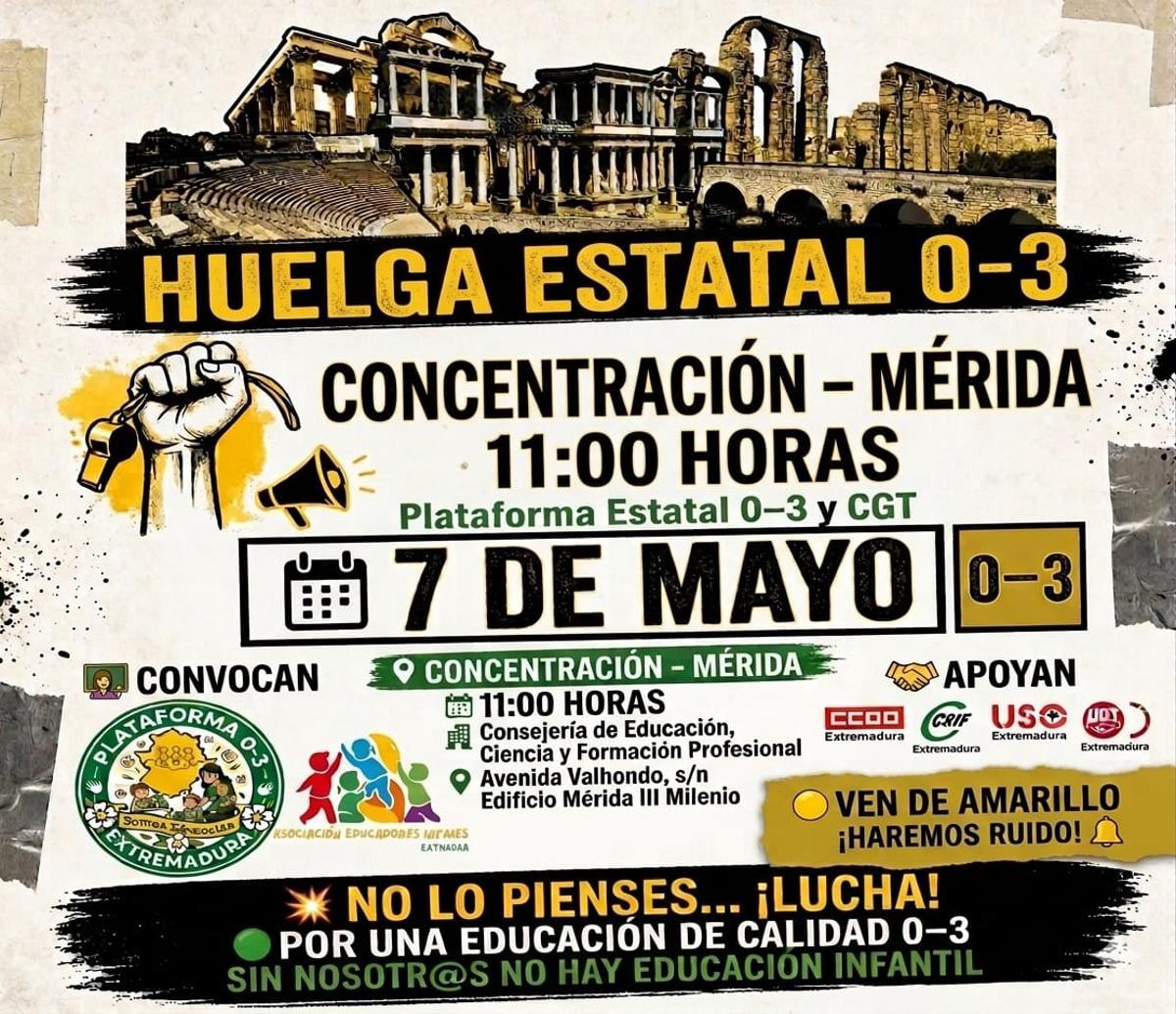 Cartel de la concentración.