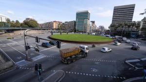 La plaza de Cerdà, el peculiar homenaje de Barcelona al padre del Eixample