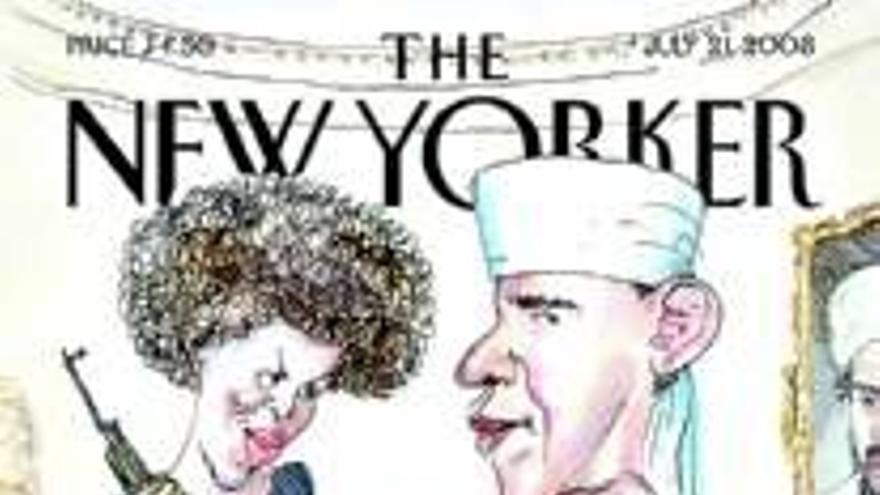 ´The New Yorker´ disfraza de terroristas a Obama y su esposa