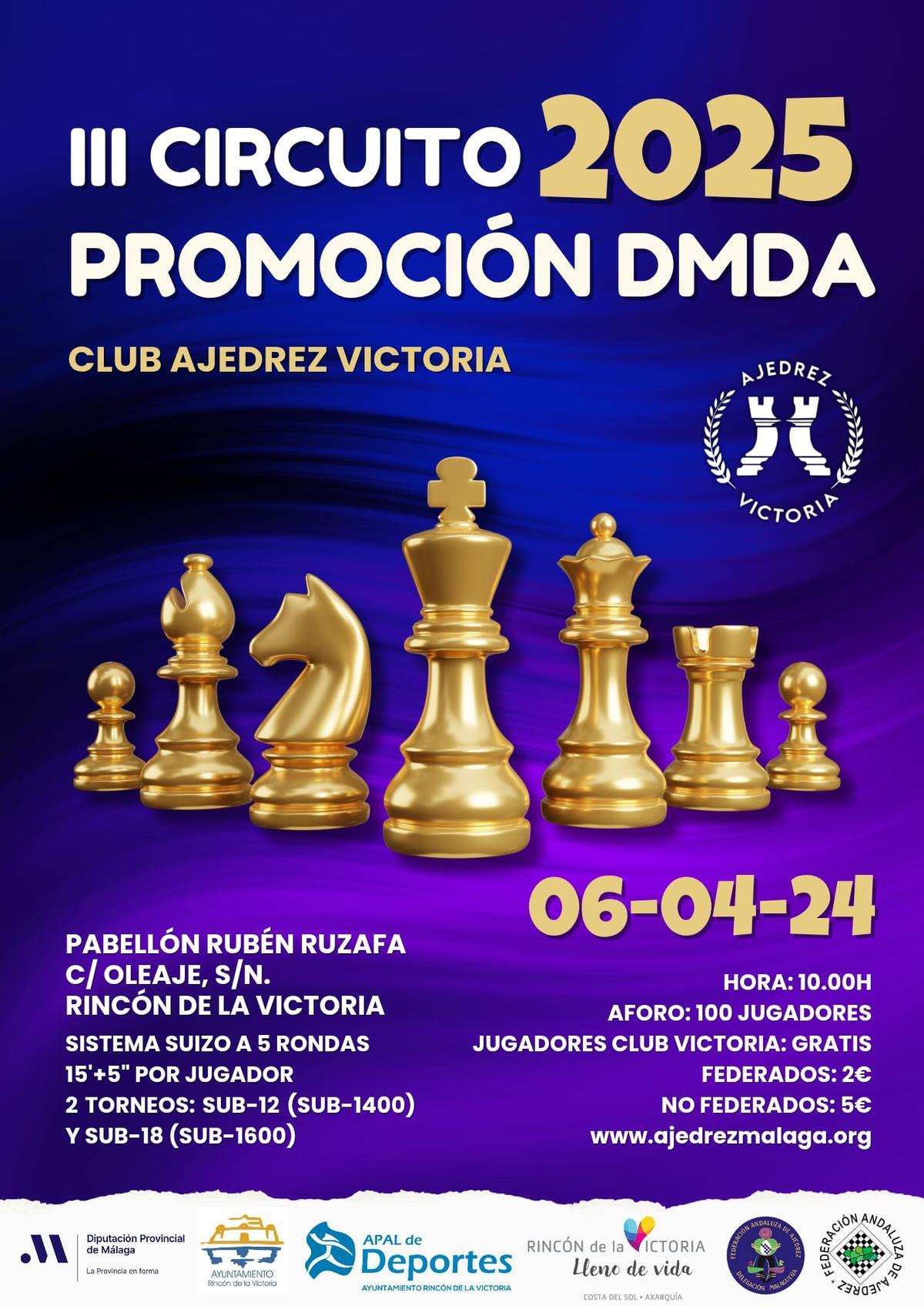 Cartel del III Torneo Circuito Promoción DMDA 2025