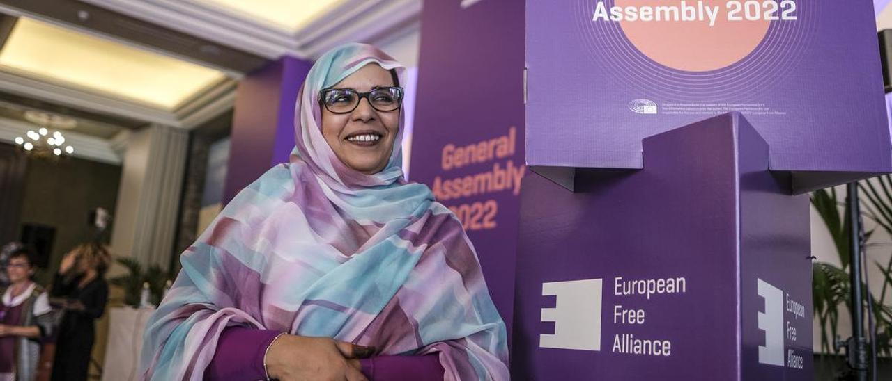 Fatma Mehdi,  ministra de Cooperación de la República Árabe Democrática Saharaui