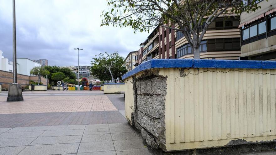 De plaza degradada a zona artística: vecinos de Las Alcaravaneras quieren pintar sobre roto