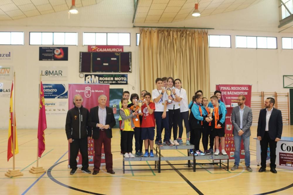 Final Regional de bádminton de Deporte Escolar