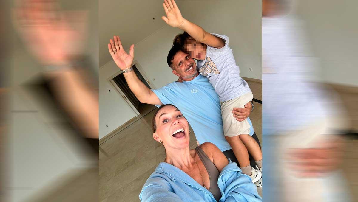 Stecken derzeit voll in den Umzugsvorbereitungen: Tamara und Marco Gülpen mit Sohn Giulio.