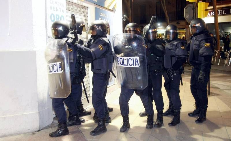 Fotogalería de los incidentes en Zaragoza