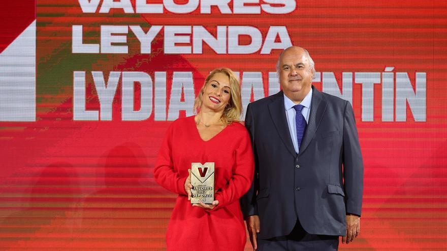 VI Gala Valores Deporte - Lydia Valentín, Premio Valores Leyenda: "Estoy feliz por mi nueva etapa"