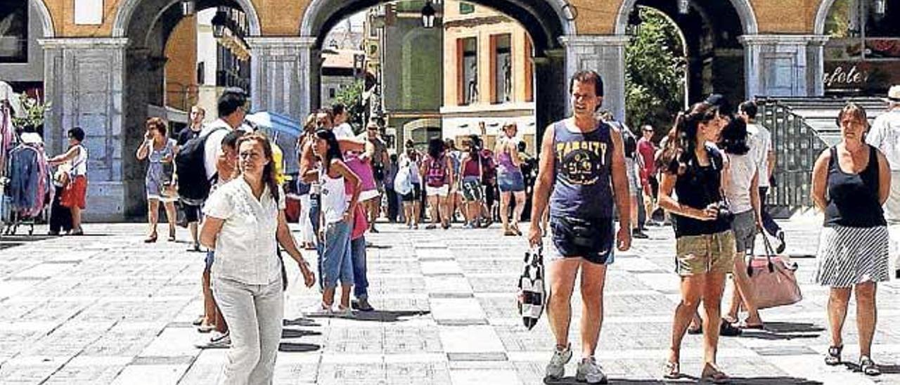 Los arcos de la Plaza Mayor.