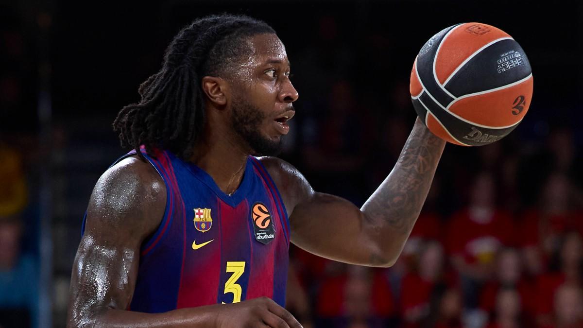 Myles Cale, en el Barça - Panathinaikos de Euroliga
