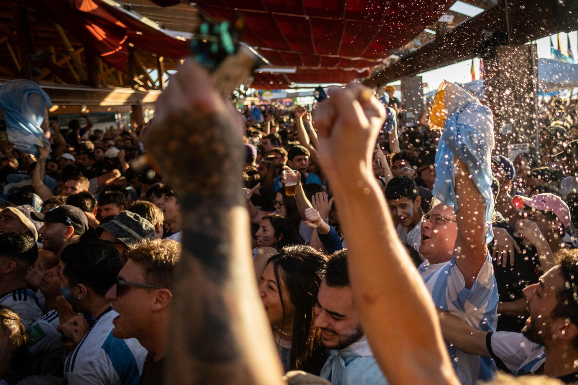 Celebración del Mundial de los argentinos afincados en Tenerife