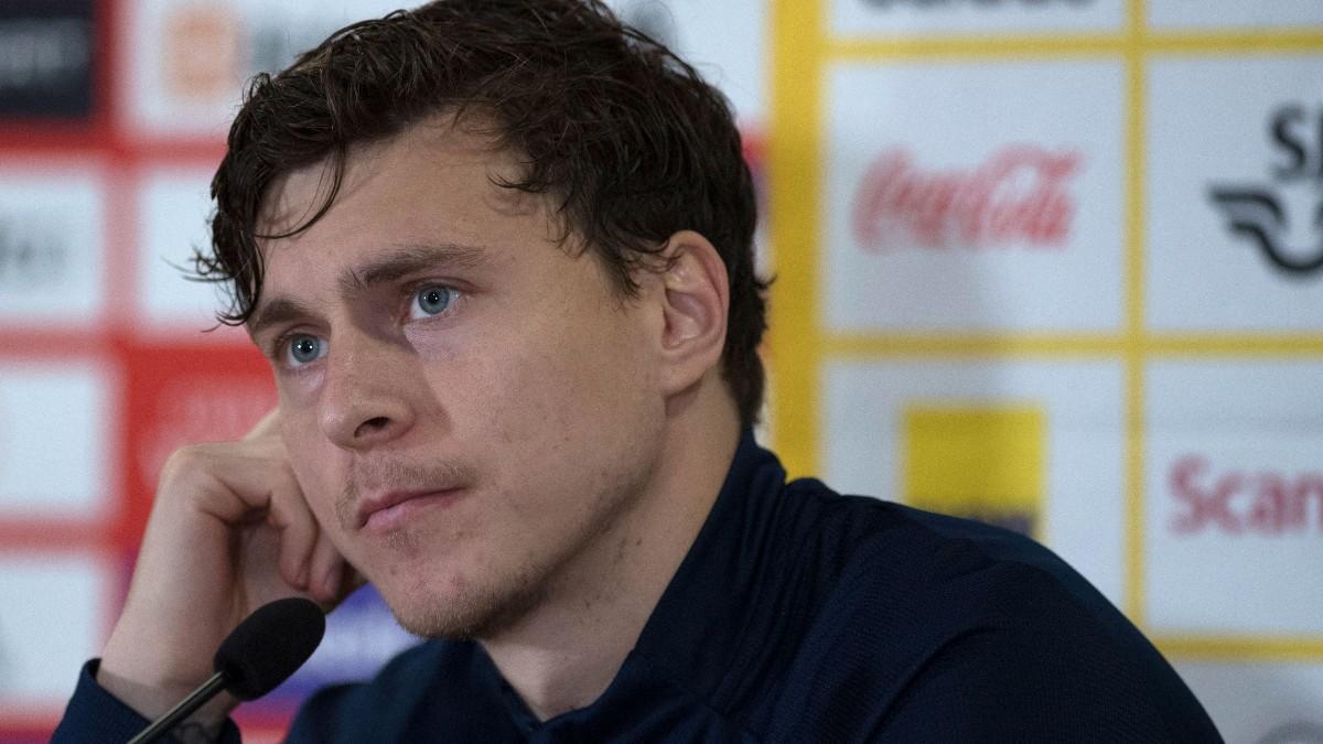 Lindelof en la previa del España - Suecia