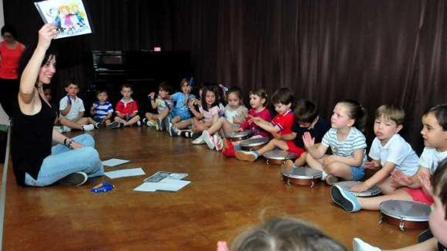 Una reciente actividad de la escuela de música.