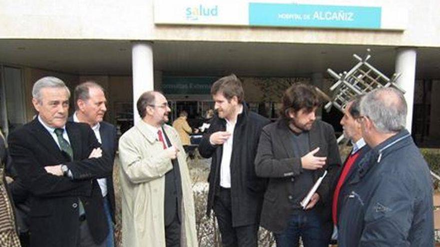 Lambán pide a Rudi que no emule el modelo privatizador de Madrid con el nuevo hospital de Alcañiz