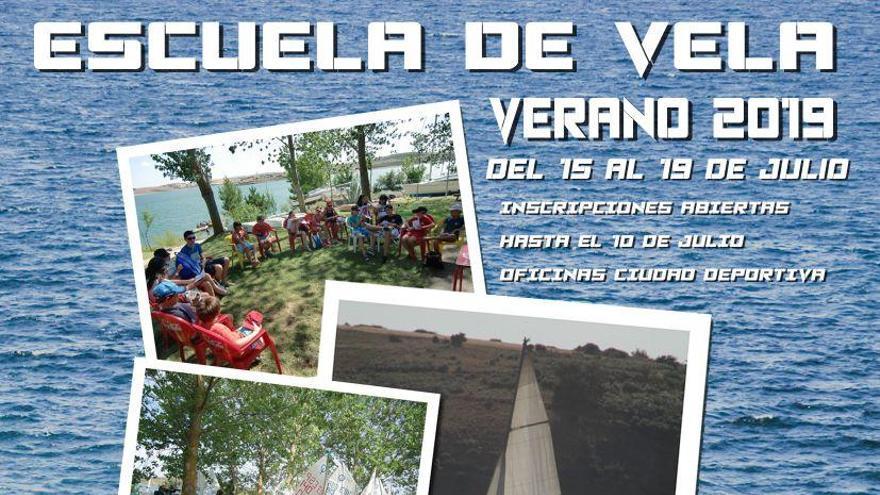 Cartel promocional de los cursos del Club de Vela de Zamora