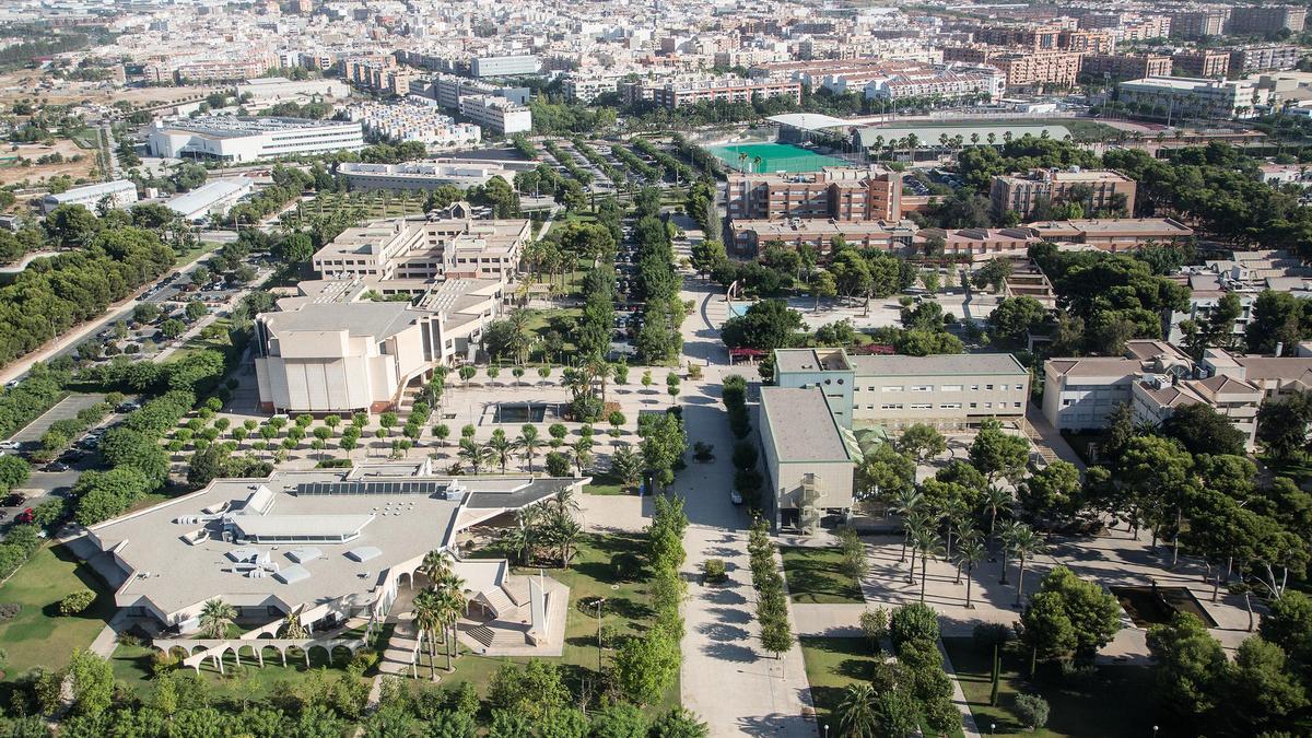 Imagen aérea del campus de San Vicente de la Universidad de Alicante.