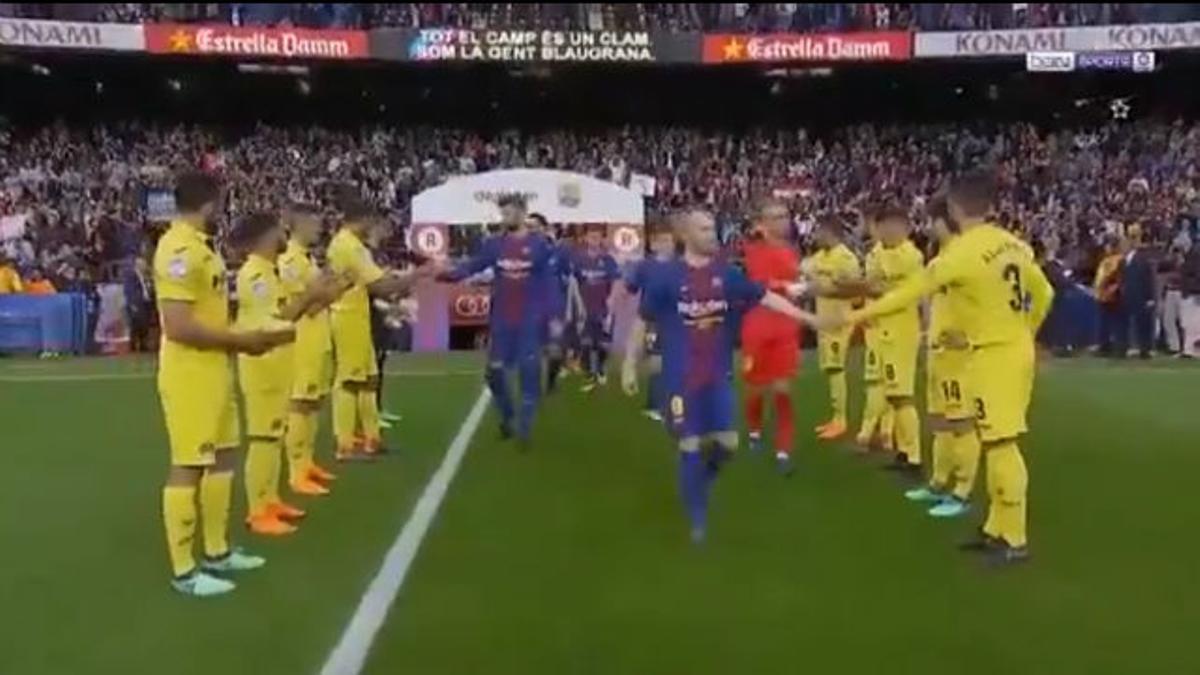 LALIGA | El Villarreal realizó el pasillo honorífico como campeón al Barça