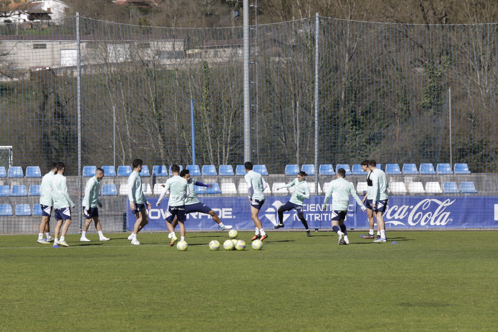 EN IMÁGENES: el entrenamiento del Oviedo