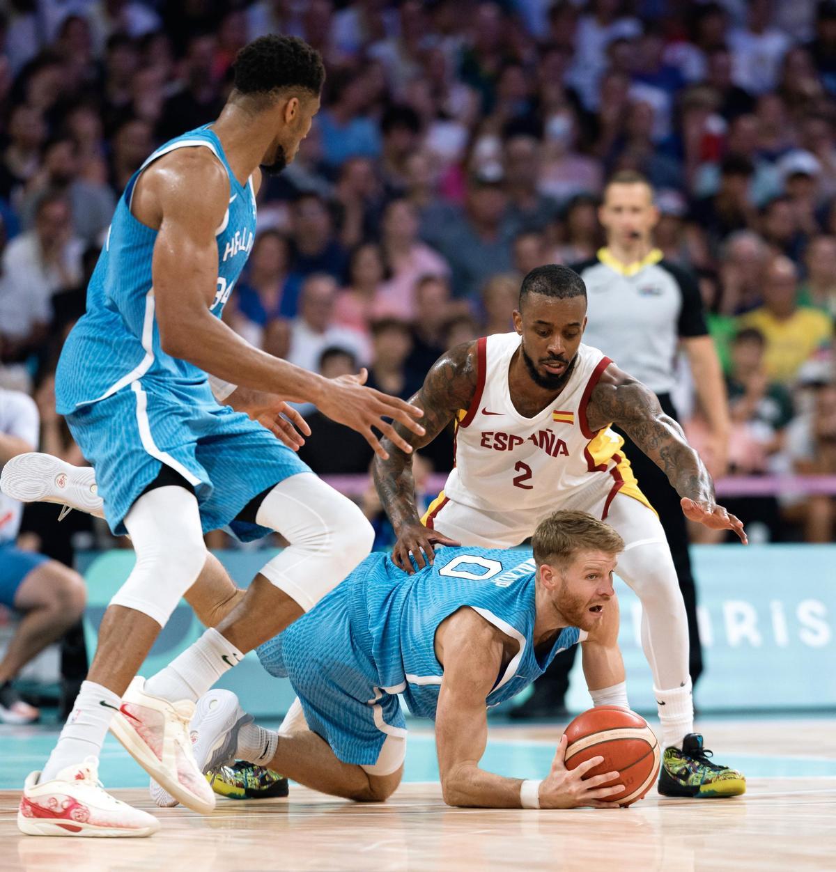 Baloncesto en los Juegos Olímpicos: España - Grecia, en imágenes.