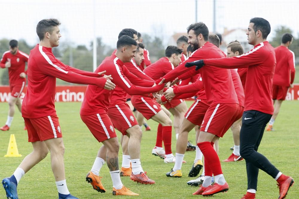 Entrenamiento del Sporting