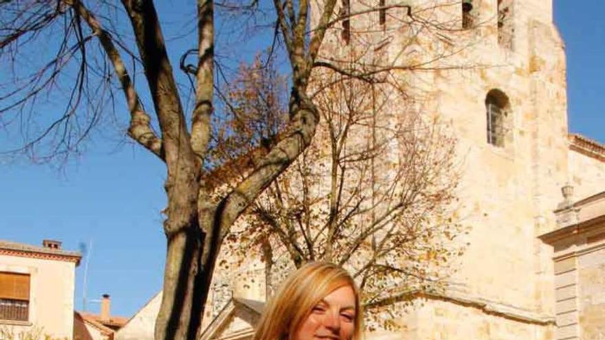 Rebeca Olivar Vaquero en el casco antiguo.