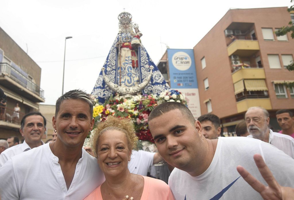 Romería de Murcia: Misa previa y primer tramo del recorrido