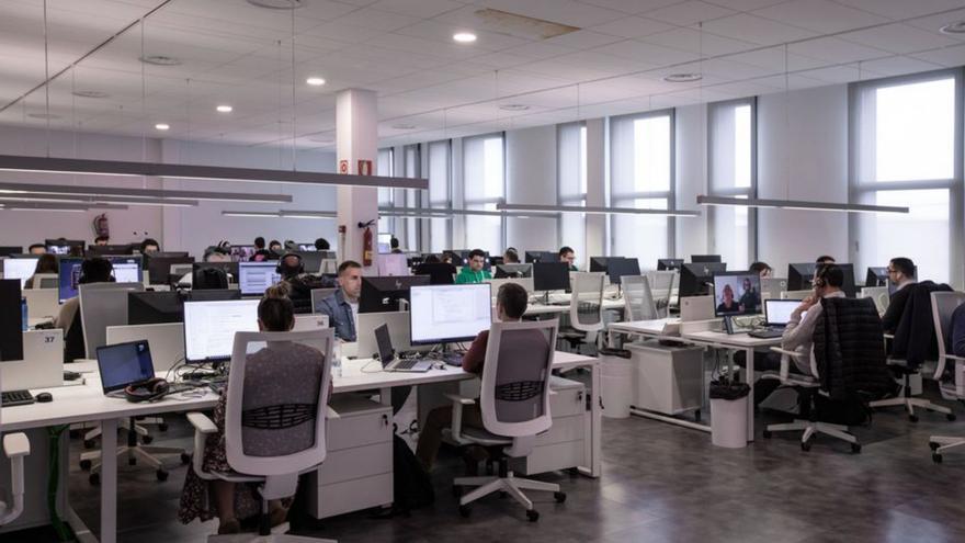 Oficina de Altia en A Coruña. |  L. O.