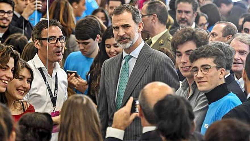 El rey Felipe VI durante su última visita a Gran Canaria.