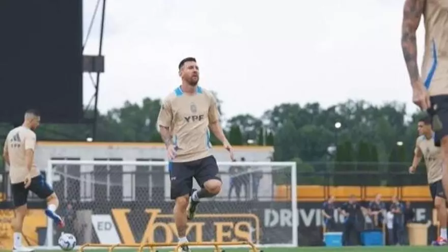 Argentina ya se entrena en Atlanta para la Copa América