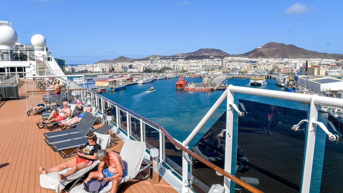 El crucero 'MSC Euribia' se estrena en el Puerto de Las Palmas