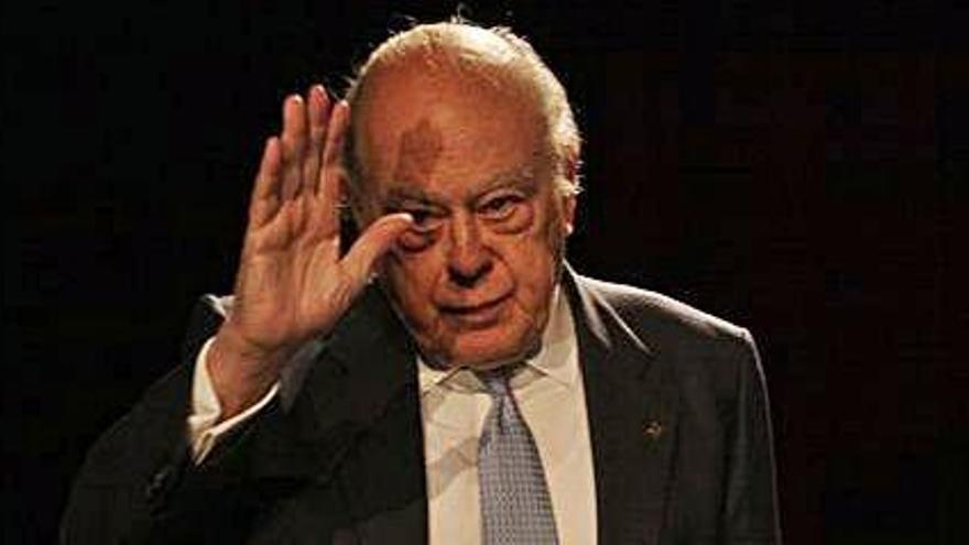 Aparició pública de Jordi Pujol en un acte a Barcelona