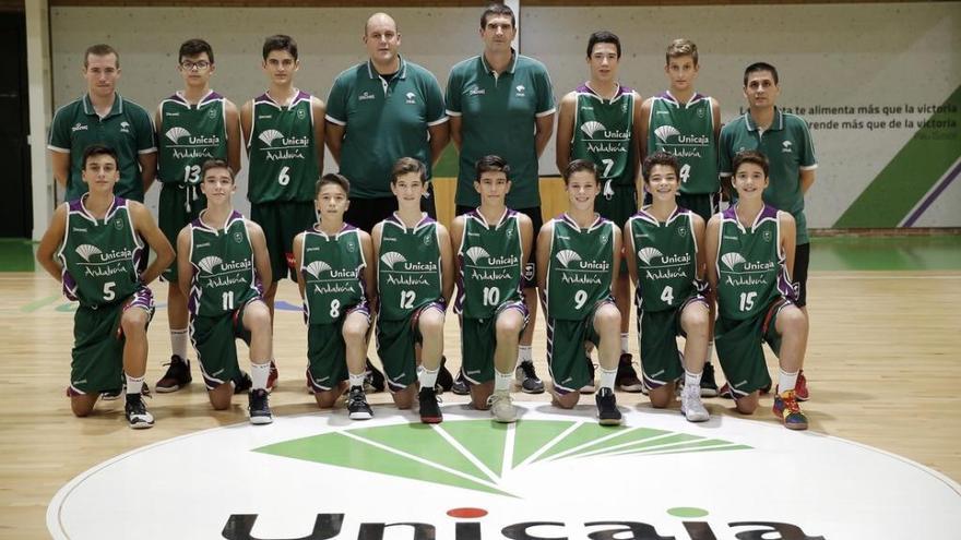 Plantilla del Unicaja Infantil.