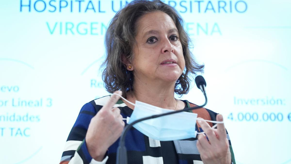 Catalina García, exconsejera de Salud, en una comparencia.