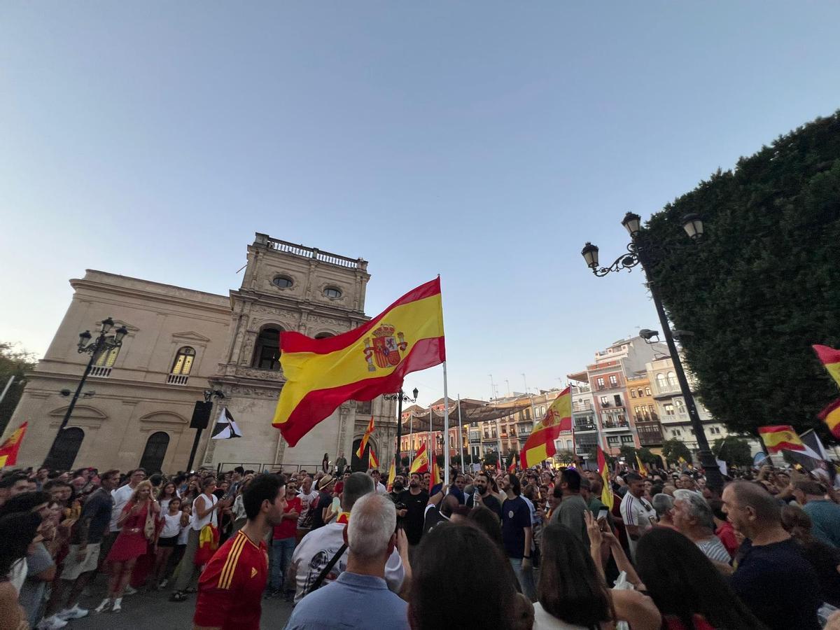 Las imágenes de la manifestación en Sevilla en apoyo a la población ceutí