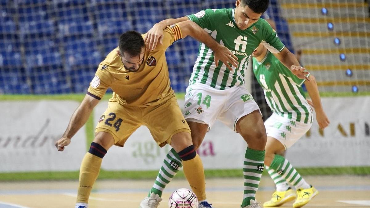 Imagen del amistoso contra el Betis en el pabellón de Son Moix