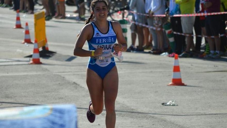Ana Carvajal, durante la prueba disputada el pasado fin de semana en Águilas.