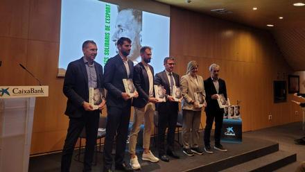 Stuani, en la presentación de la 19ª edición del libro Relats Solidaris de lesport