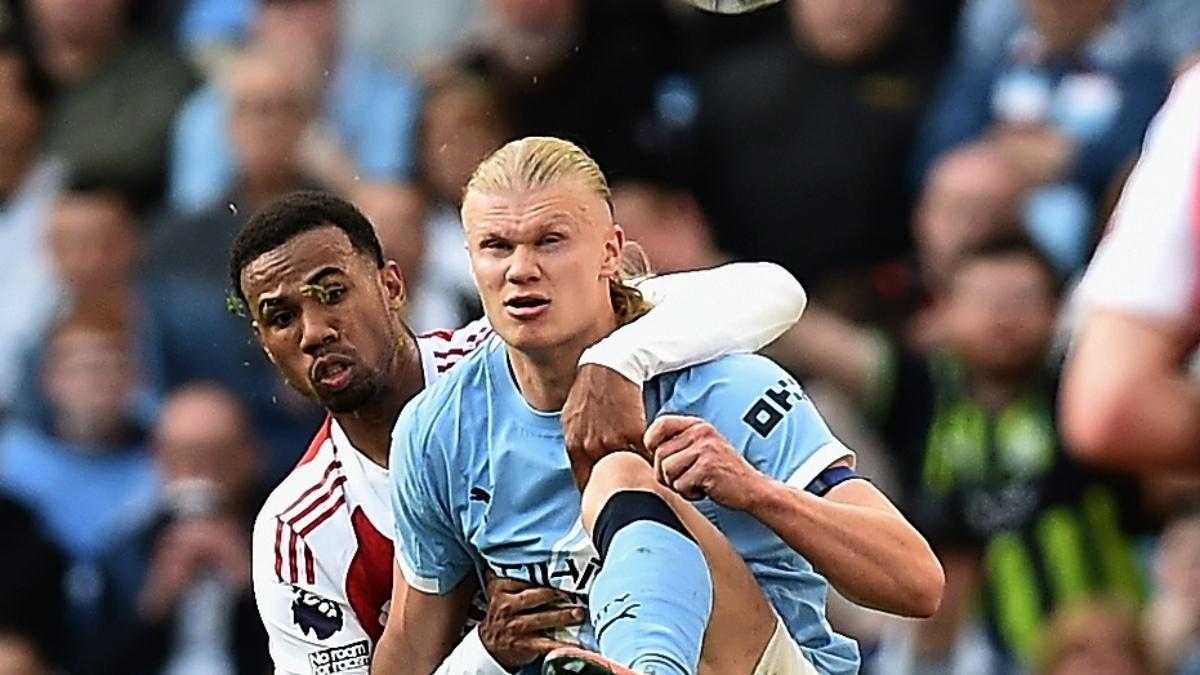 Haaland y Gabriel Magalhaes se engancharon en el City-Arsenal