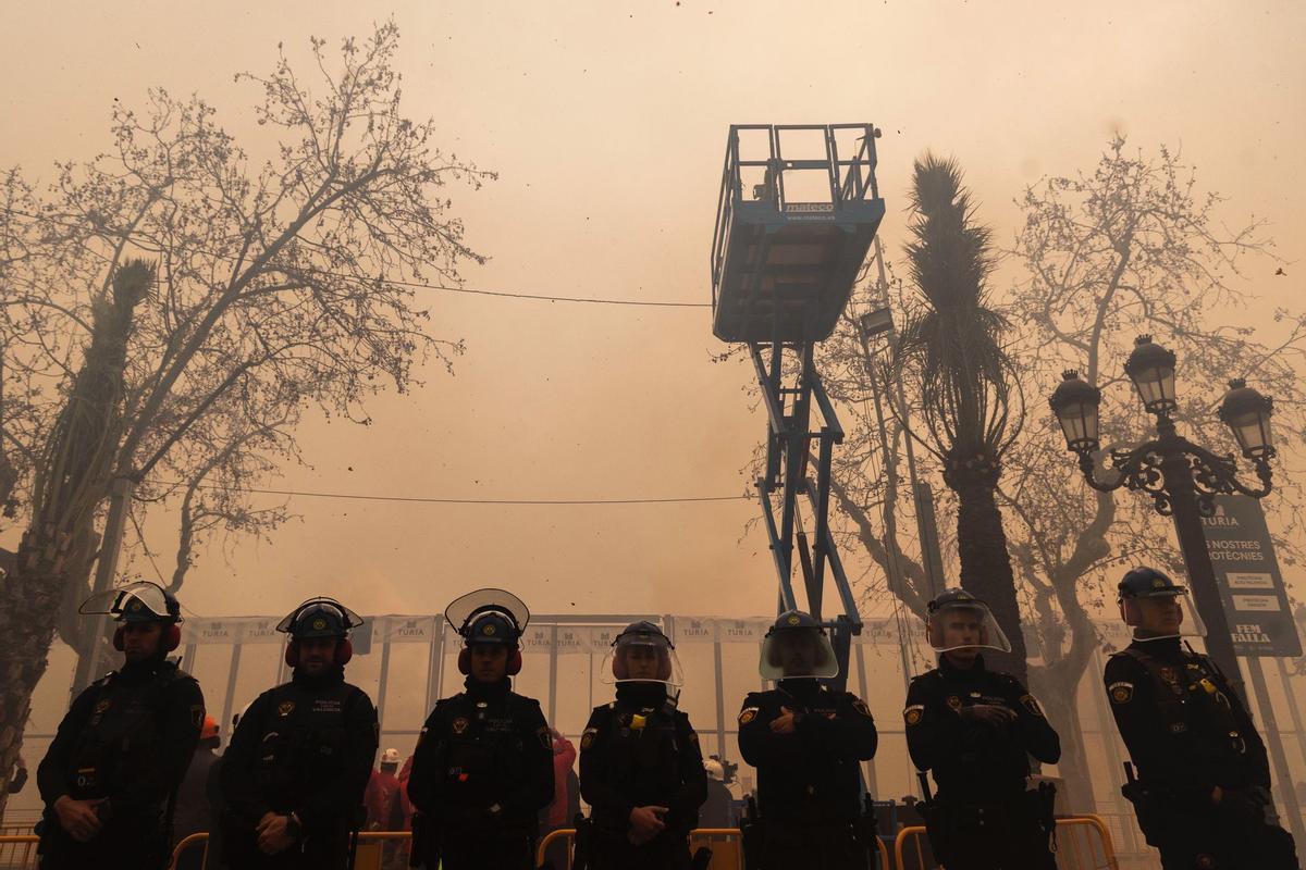 Mascletà del 3 de marzo a cargo de la pirotecnia Alto Palancia