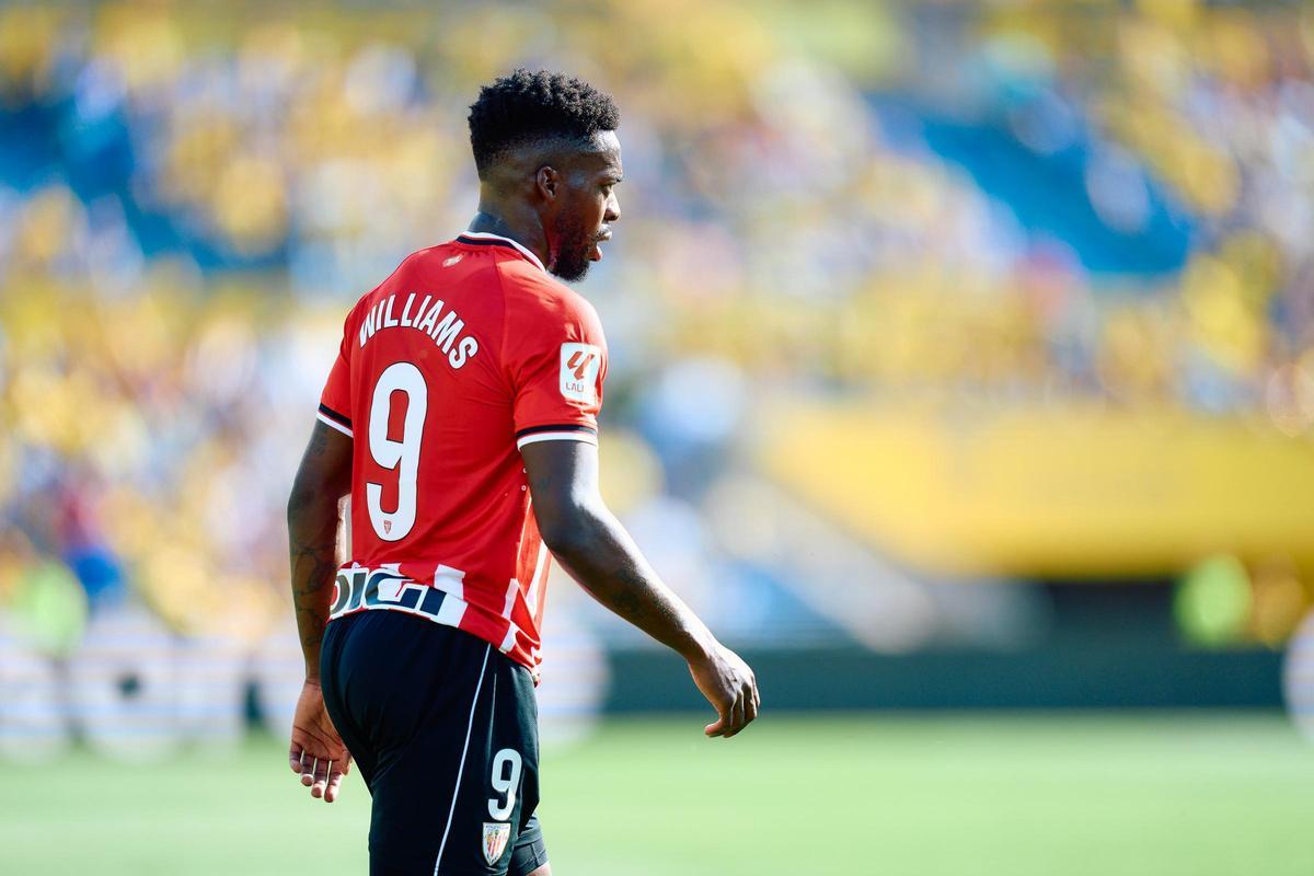 Inaki Williams of Athletic Club looks on during the Spanish league, La Liga EA Sports, football match played between UD Las Palmas and Athletic Club at Estadio Gran Canaria on March 10, 2024, in Las Palmas de Gran Canaria, Spain. AFP7 10/03/2024 ONLY FOR USE IN SPAIN / Gabriel Jimenez / AFP7 / Europa Press;2024;SOCCER;Sport;ZSOCCER;ZSPORT;UD Las Palmas v Athletic Club - La Liga EA Sports;