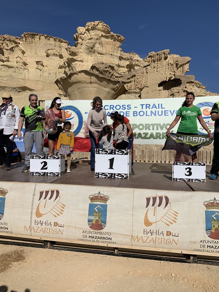 Todas las imágenes del cross por las calas de Bolnuevo, en Mazarrón