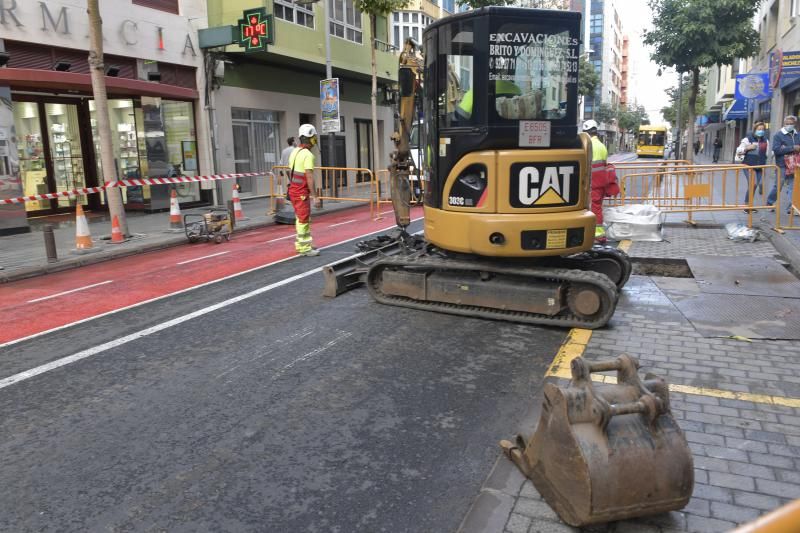 Obras de saneamiento en León y Castillo