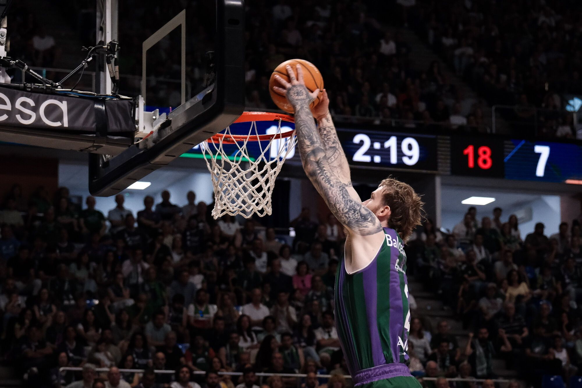 Imágenes del partido del UNICAJA vs UCAM Murcia en el Martín Carpena