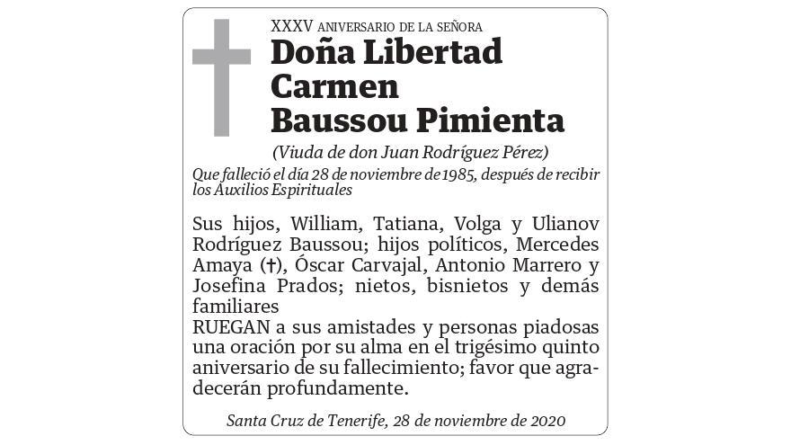 Libertad Carmen Baussou Pimienta